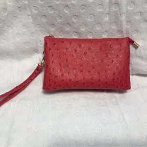 Chic Red Wristlet Clutch